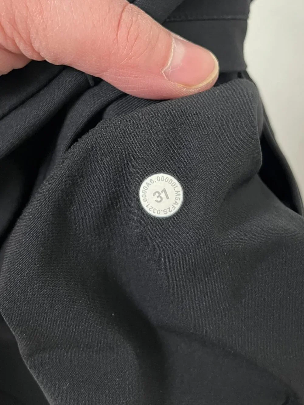 Lululemon Men's Commission Pant Slim 31x27 Warpstreme ABC, Obsidian (Black)